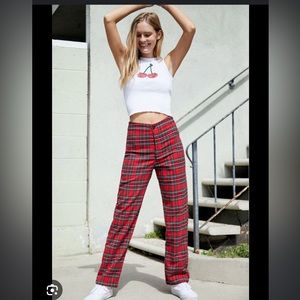 John Galt brandy Melville plaid pants